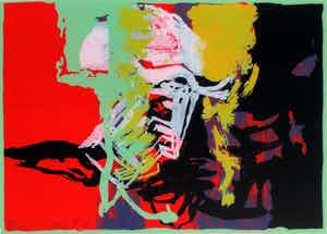 Miguel Ybanez - zeefdruk - in lijst verkocht voor € 45!