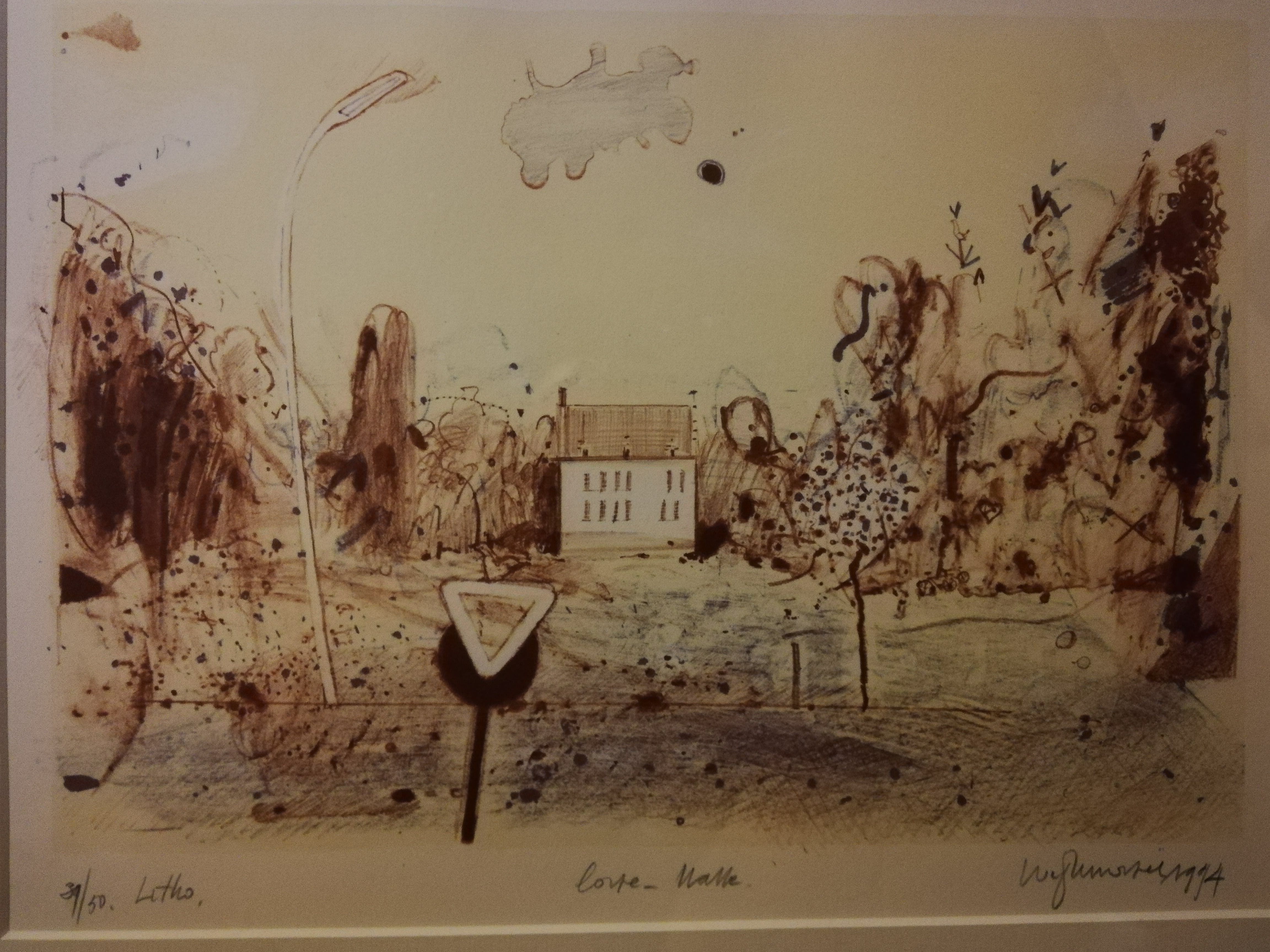 Niet of onleesbaar gesigneerd - Prachtige litho kopen? Bied vanaf 1!