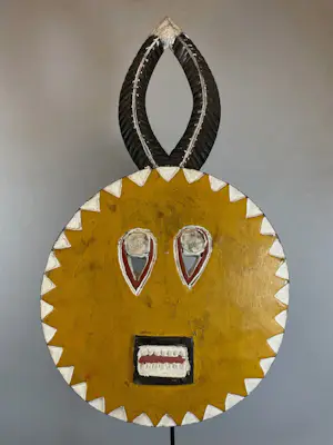 Gonge - 211213 - Tribal used African Goli kplekple mask - Iv. Coast. kopen? Bied vanaf 45!