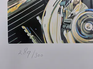 Tjalf Sparnaay - Zeer grote zeefdruk 'Harley' kopen? Bied vanaf 260!