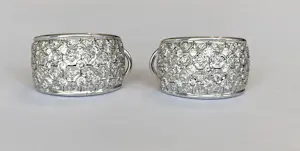 18 kt Witgouden Creolen met diamanten ca  2. 00 ct kaufen? Bieten Sie von 1500!
