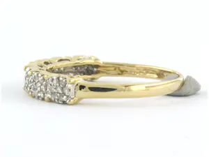 18k gouden ring bezet met single cut geslepen diamant tot. 0.20ct - G/H - VS/SI kopen? Bied vanaf 255!