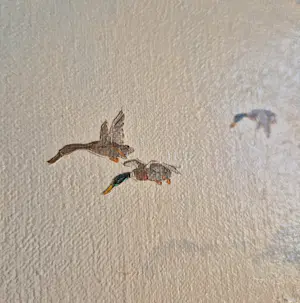 Gien Brouwer - Sereen Hollands polderlandschap overvliegende eenden kopen? Bied vanaf 175!