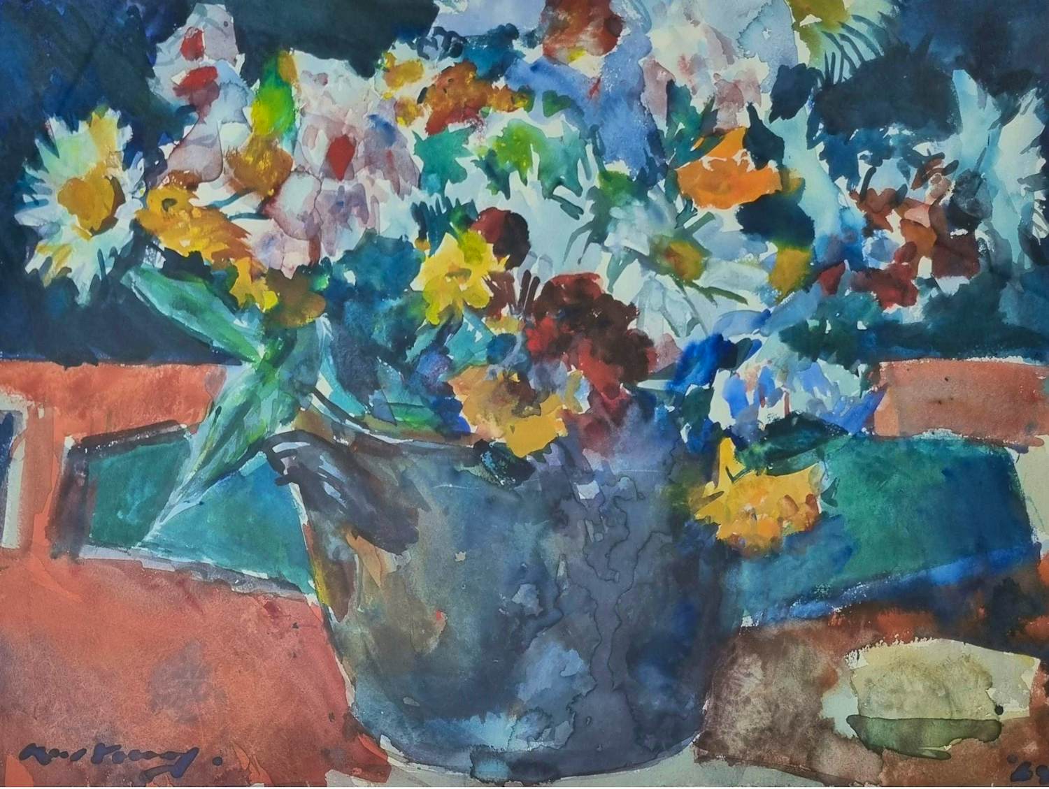 Kees Verwey - Bloemstilleven kopen? Bied vanaf 1250!