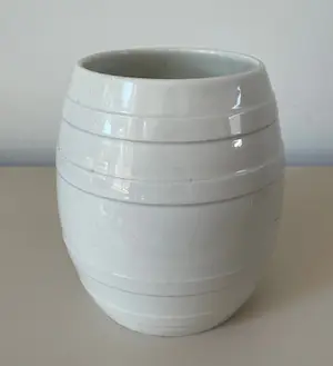 Niet of onleesbaar gesigneerd - Boch La Louviere - 19e eeuwse loodglazuren tonnetje kopen? Bied vanaf 1!