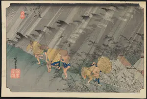 Ando Hiroshige - Houtdruk, Shono kopen? Bied vanaf 35!