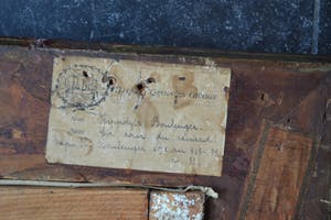 Niet of onleesbaar gesigneerd - Dorpsgezicht met kerktoren - Olieverf op doek kopen? Bied vanaf 10!