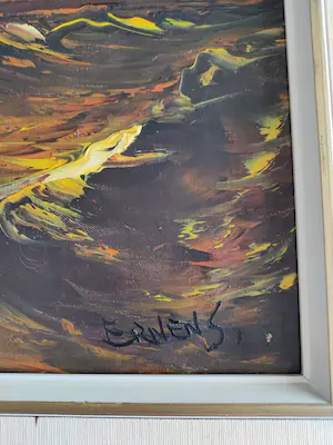 Gerardus Johannes Ernens - Zeilschip in ruwe zee kopen? Bied vanaf 175!