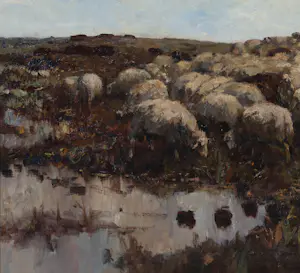 Willem van der Nat - Herder met schapen kopen? Bied vanaf 1200!