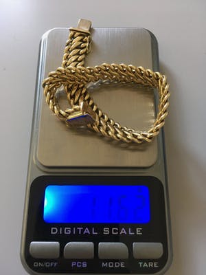 14K Goud - geelgouden 'Bismarck' schakel kopen? Bied vanaf 250!