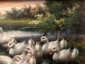 Niet of onleesbaar gesigneerd - Eendjes aan de waterkant kopen? Bied vanaf 10!