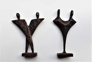 Jos Gielen - Altijd samen - Met elkaar verbonden Beeld 2x verkocht voor € 59!