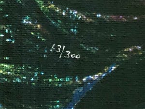 Ernst Fuchs - großes blaues Blumenbouquet kopen? Bied vanaf 100!