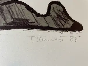 Ed Dukkers - Ed Dukkers: Litho, Erotische pose kopen? Bied vanaf 35!
