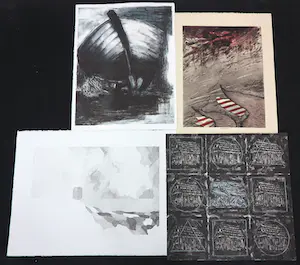 Theo Kuijpers - Herman Geerdenk, en anderen! Lot van 8 werken op papier van diverse kunstenaars kopen? Bied vanaf 1!