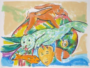 Anton Vrede - Zeefdruk, Zonder titel kopen? Bied vanaf 1!