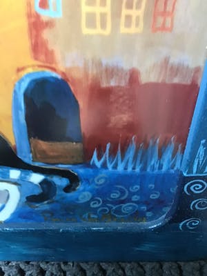 Rosina Wachtmeister - Grote siertegel “ Gatti Vagabondi “ Limited Edition kopen? Bied vanaf 175!