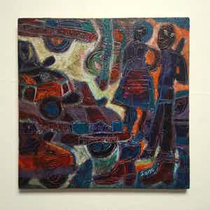 Eria Nsubuga - also known as 'Sane', ''Traffic in Kampala.'' verkocht voor € 50!