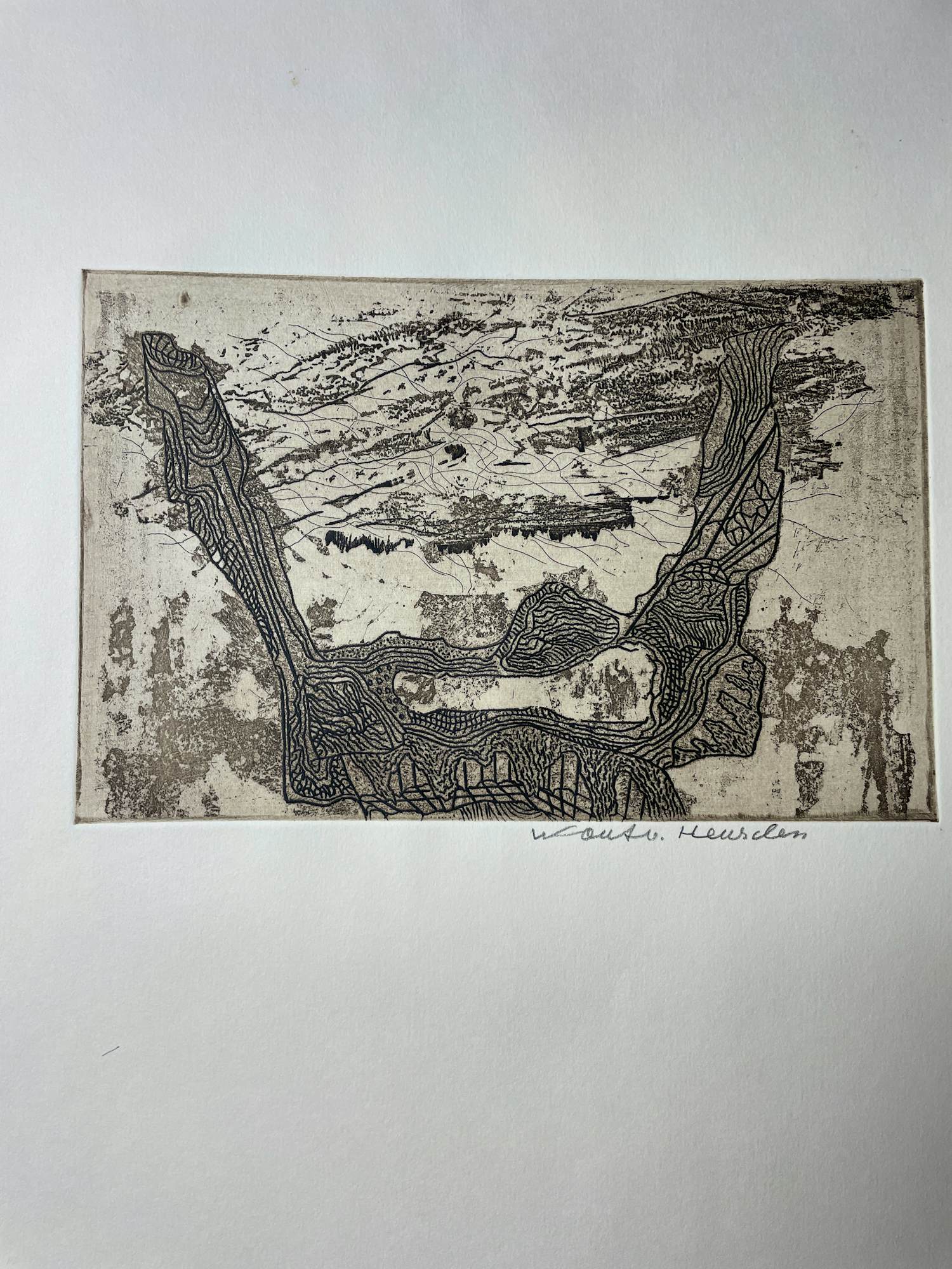 Wout van Heusden - abstracte tekening kopen? Bied vanaf 45!