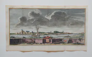 Caspar Jacobsz. Philips - Sluis Profielgezicht Oude Gravure Tirion 1740 kopen? Bied vanaf 40!