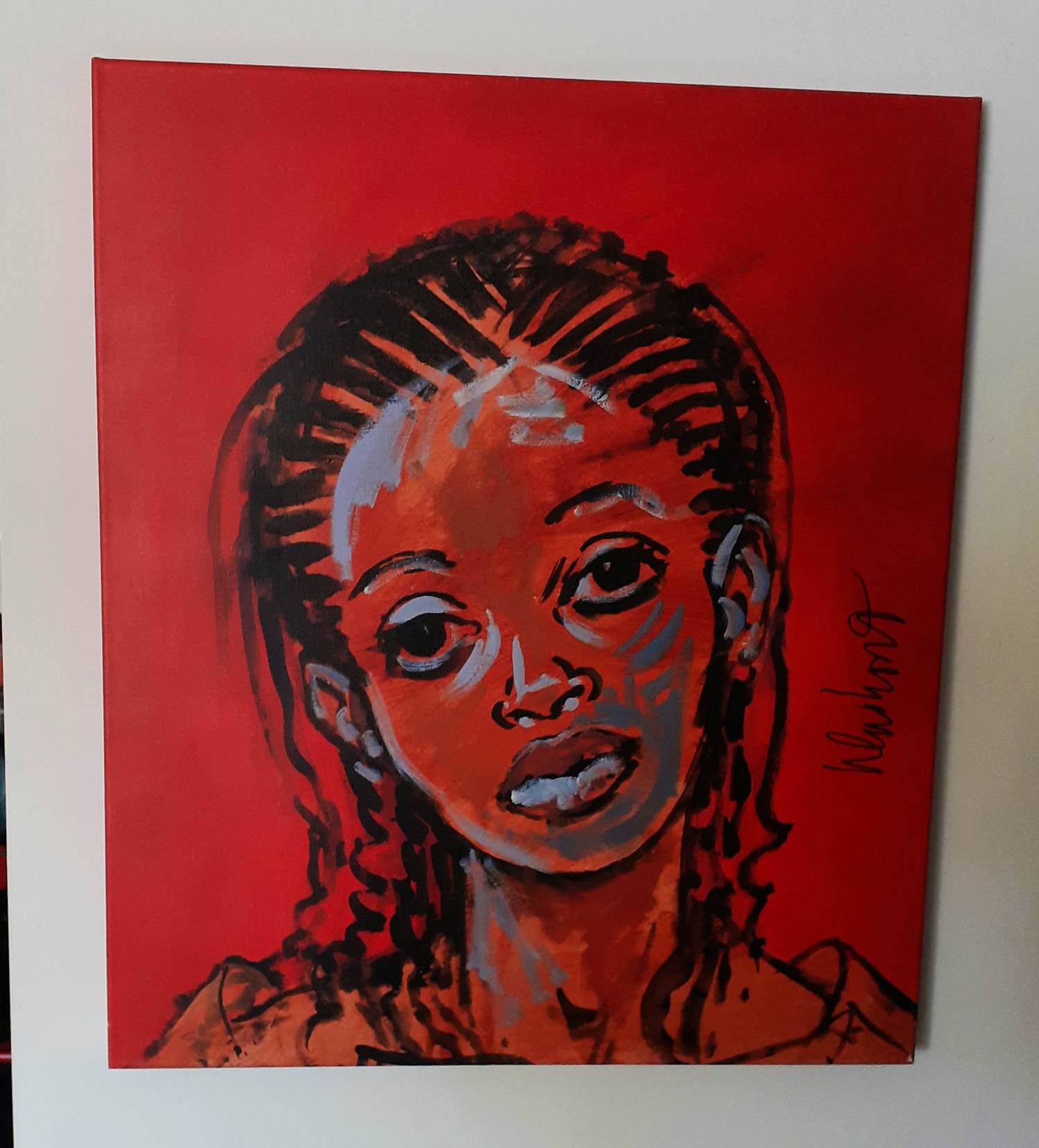 Peter Klashorst - African Girl verkocht voor € 175!