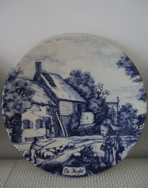 Chemkefa - 4 stuks blauw Delfts handwerk, voorstellend de 4 seizoenen kopen? Bied vanaf 1!