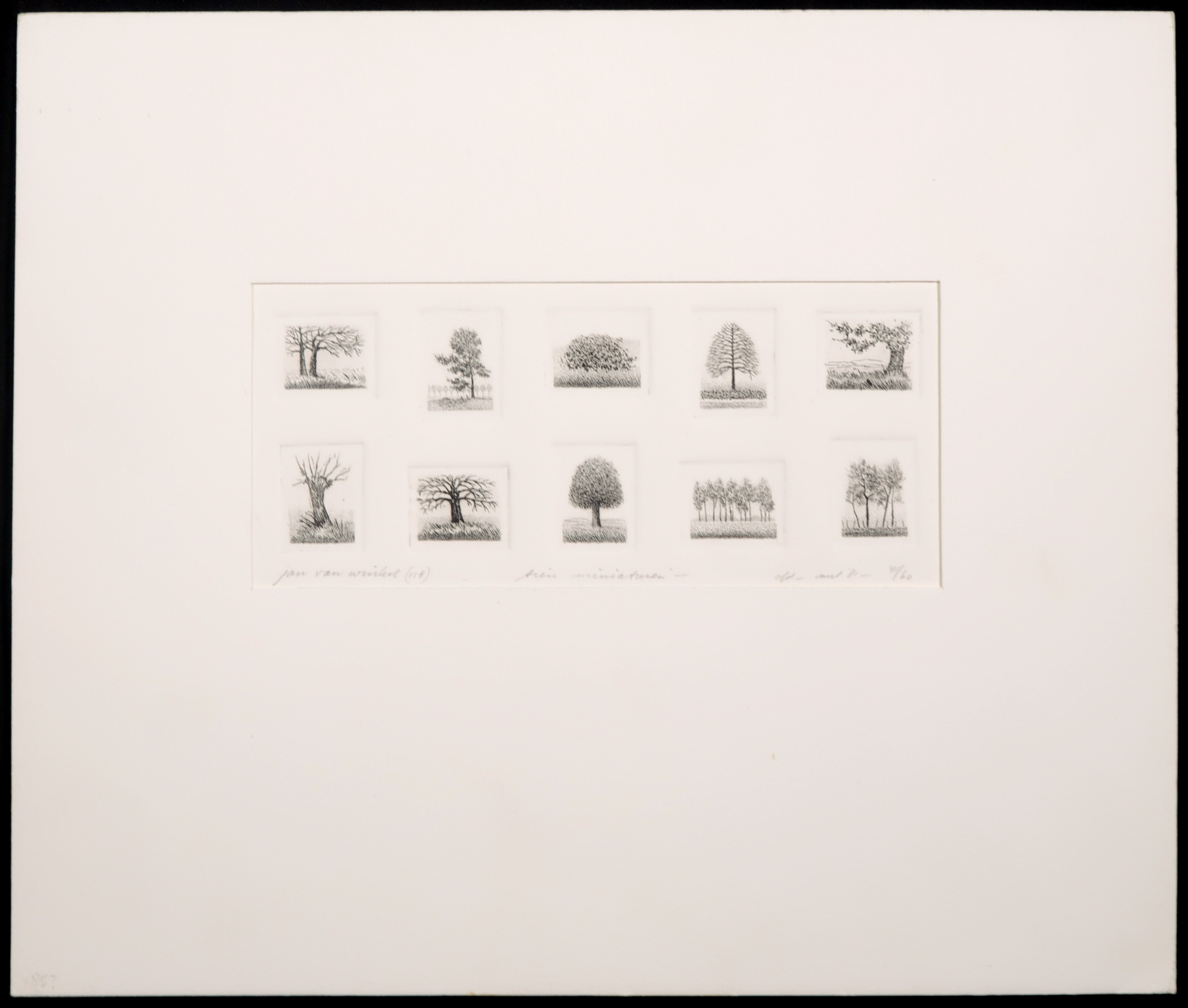 Jan van Winkel - Ets, Tien miniaturen kopen? Bied vanaf 20!