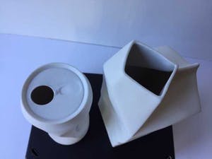 Rosenthal - Do not Litter Collection Grote Melkpakvaas en Groot Bierblik biscuit porselein kopen? Bied vanaf 93!
