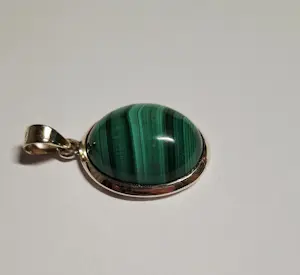 Nieuwe zilveren hanger met malachiet kopen? Bied vanaf 60!