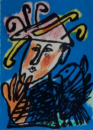 Buy Corneille - Ingelijste zeefdruk: Trois images d'un été - 1992? Bid from 225!