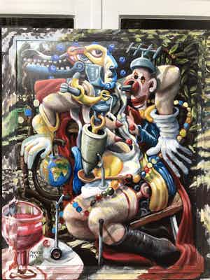 Marcus van Soest - Abstract figuratief verkocht voor € 50!
