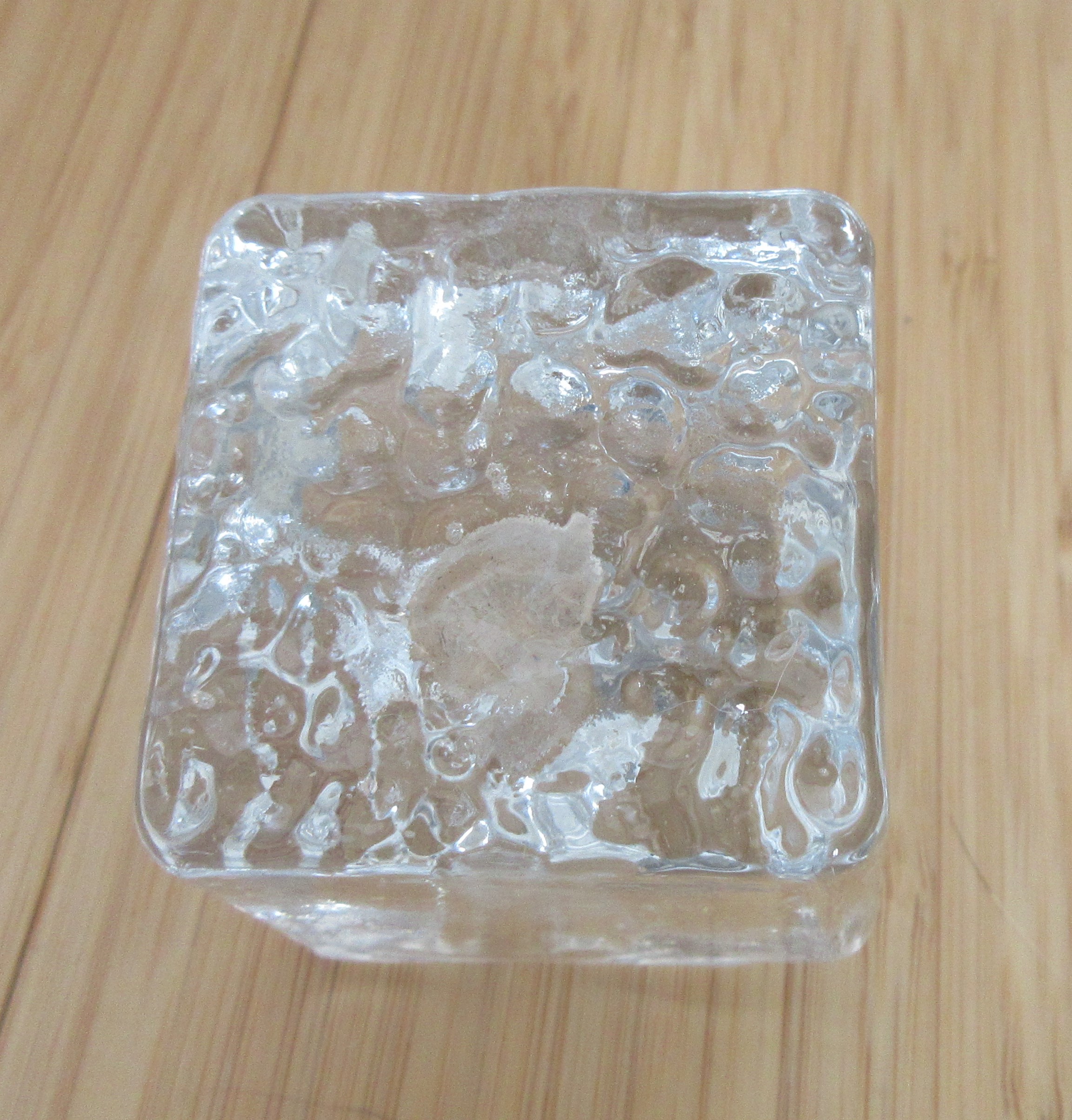 Ritzenhoff AG - Twee vintage blokglazen kandelaren kopen? Bied vanaf 10!