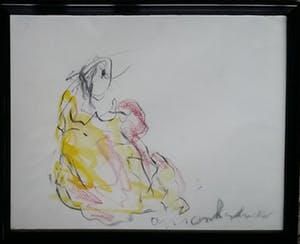 Anton Heyboer - Aquarel en houtskool op papier kopen? Bied vanaf 125!