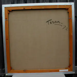 Piet Teraa - Olieverf op doek: Abstracte voorstelling - 1972 kopen? Bied vanaf 1195!
