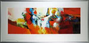 Peter Meijer - Zeefdruk, Ontmoeting met Annucia - Ingelijst (Groot) verkocht voor € 70!