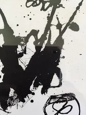 Pierre Alechinsky - Litho , Compositie, ingelijst, kopen? Bied vanaf 50!