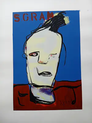 AcheterHerman Brood - Kleurenzeefdruk 5-GRAM Handgesigneerd.? Enchérissez de 10!