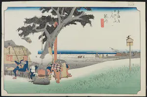 Ando Hiroshige - Houtdruk, Fukuroi kopen? Bied vanaf 35!