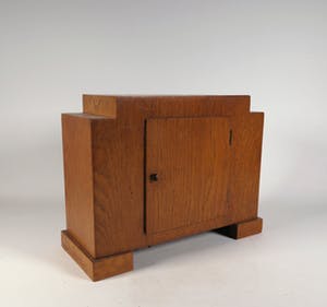 Nieuwe Kunst - Hout en metaal, Art Deco klok kopen? Bied vanaf 80!