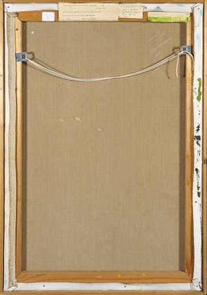 Niet of onleesbaar gesigneerd - Acryl op doek, Deel van gezicht I - Ingelijst kopen? Bied vanaf 1!