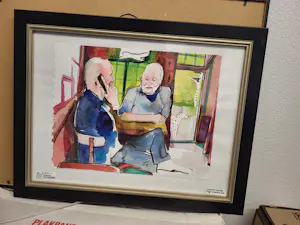 Bertie van Delden - Aquarel kopen? Bied vanaf 20!