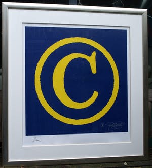 Rob Scholte - Ingelijste zeefdruk , Copyright – lijst: 112 x 108 cm – Expositie in De Fundatie kopen? Bied vanaf 250!