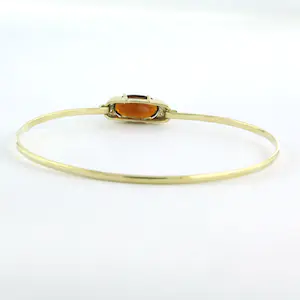 14k gouden armband bezet met citrien en single cut geslepen diamant tot. 0.03ct kopen? Bied vanaf 245!