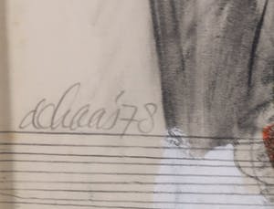 Toon de Haas - Gemengde techniek op papier, Zonder titel - Ingelijst kopen? Bied vanaf 1!