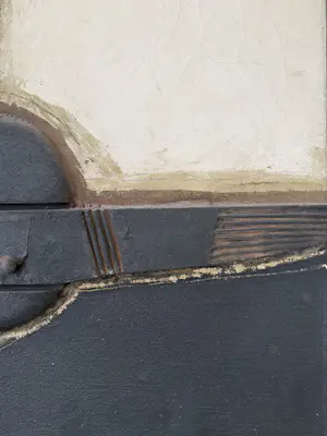 Jaap Wagemaker - gemengde techniek op jute | 'Verticale beweging' | 1969 kopen? Bied vanaf 5000!