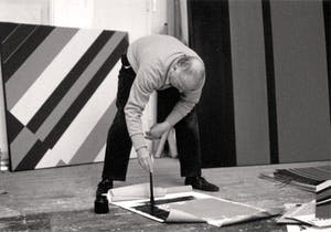 Gunter Fruhtrunk - dynamische constructie - zeefdruk - handgesigneerd met monogram kopen? Bied vanaf 165!