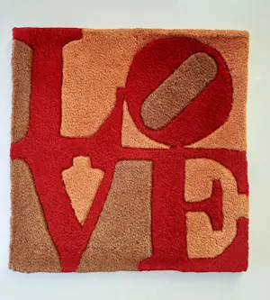 Robert Indiana - "Love" - Teppich - limited Edition - drucksigniert kopen? Bied vanaf 150!