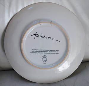 Jef Diederen - Bord Ø 34 cm +7 Cobra boeken +affiche met zeefdruk Corneille Lindström e.a. kopen? Bied vanaf 60!