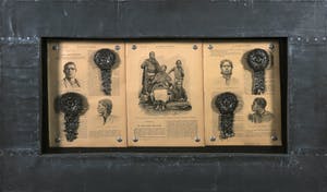 Jan Bollaert - Assemblage op papier, Abyssines -Ingelijst kopen? Bied vanaf 1!