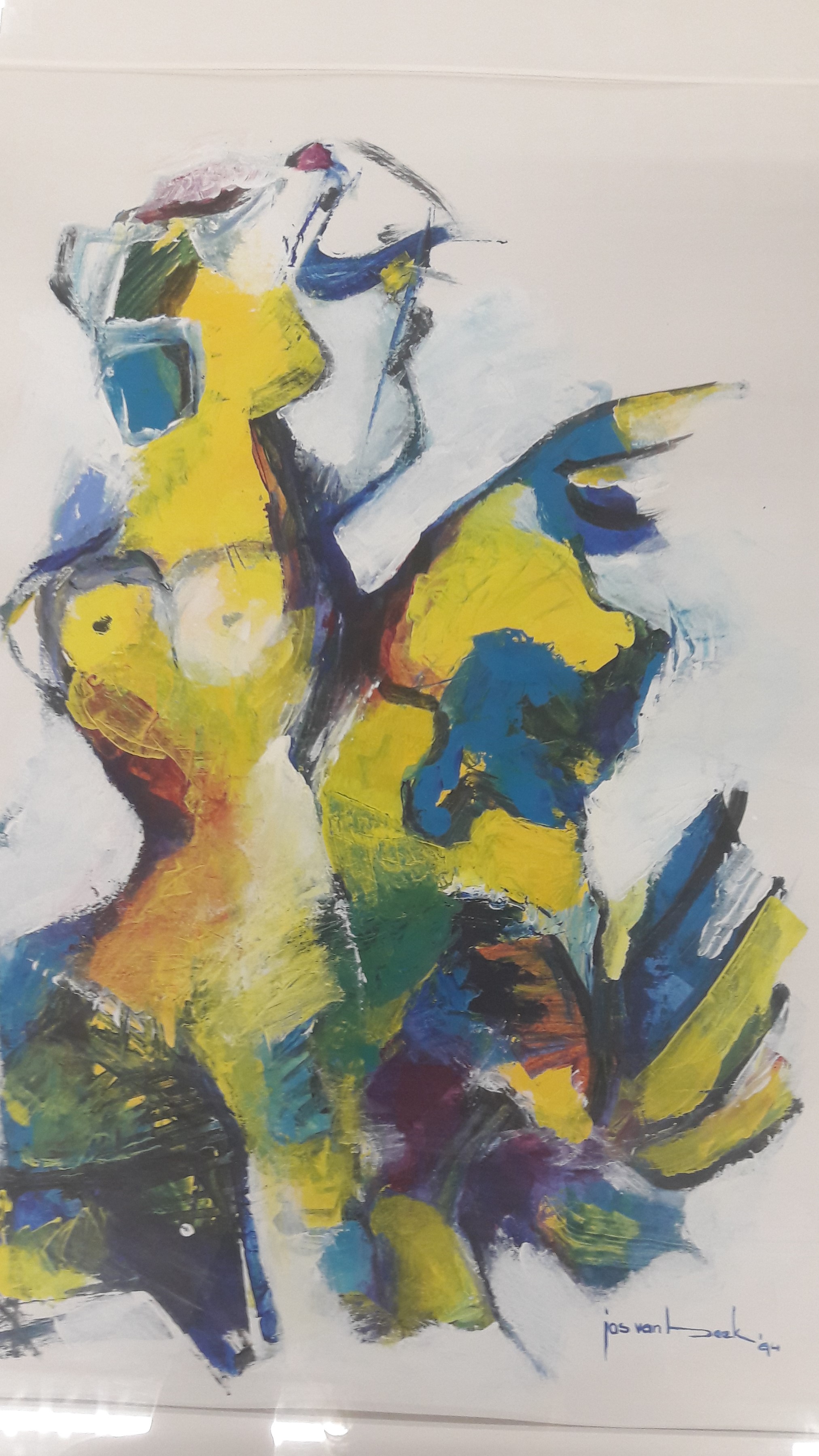 Jos van Beek - zonder titel verkocht voor € 75!